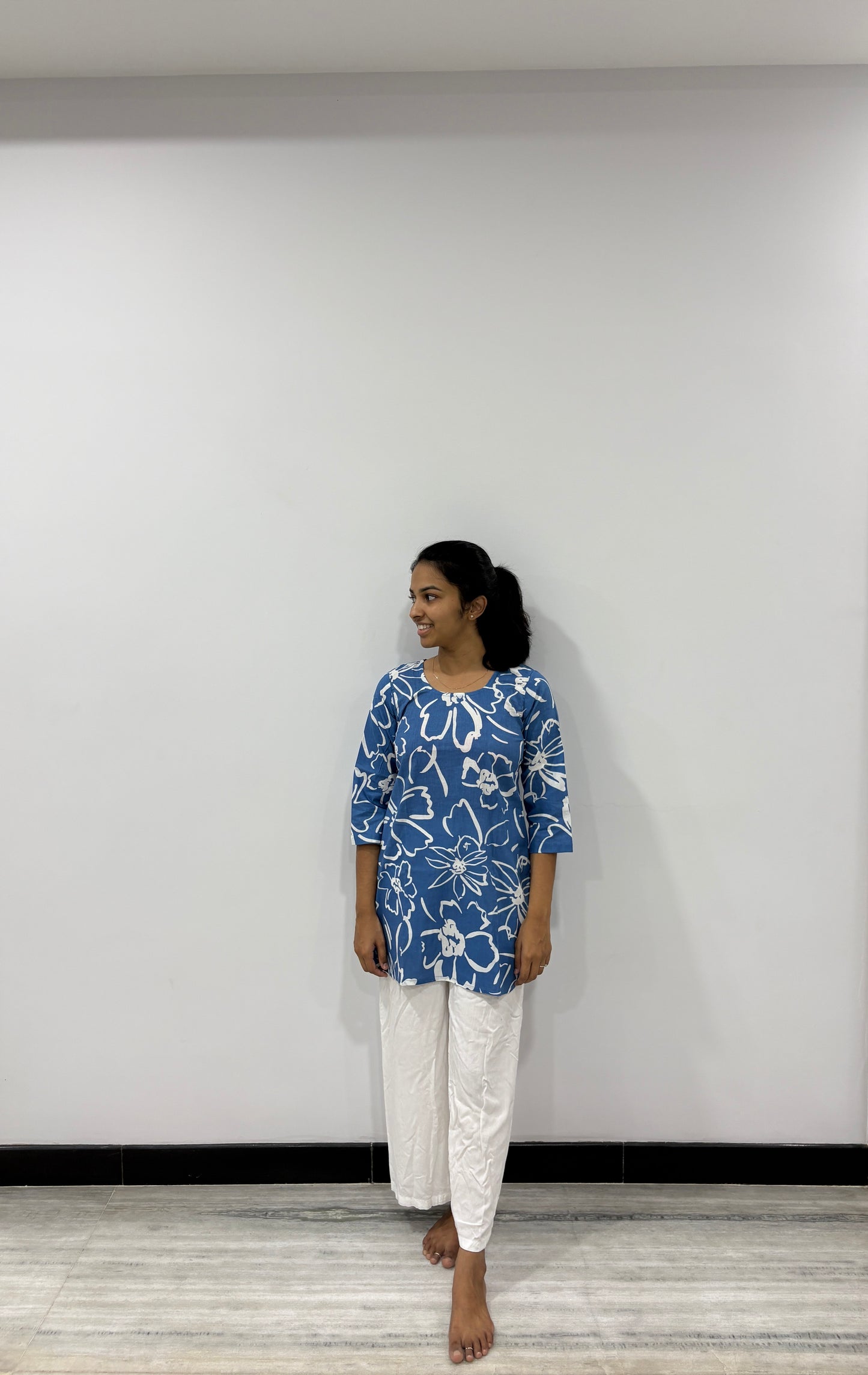 Blue short kurti