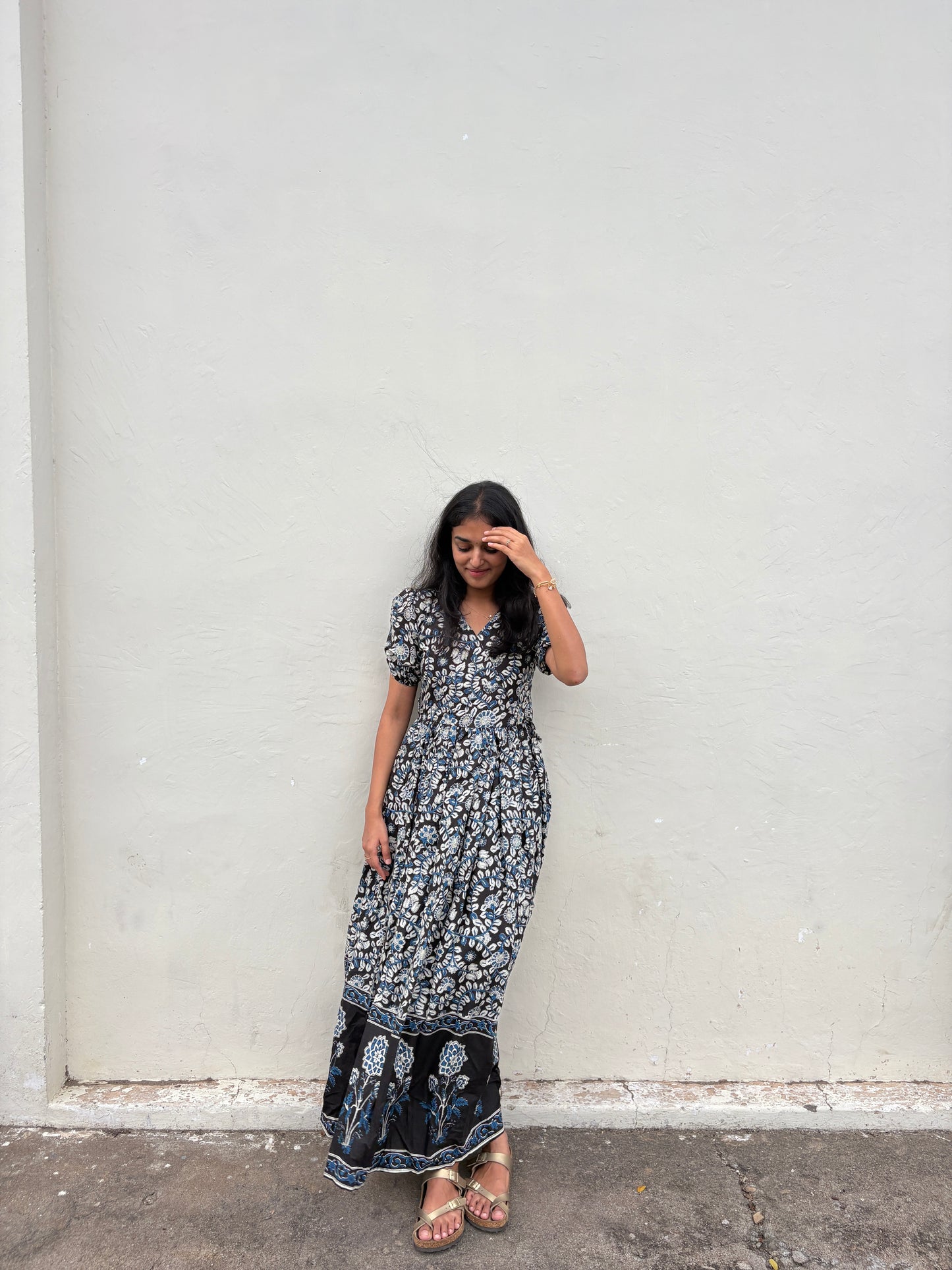 Black full length maxi