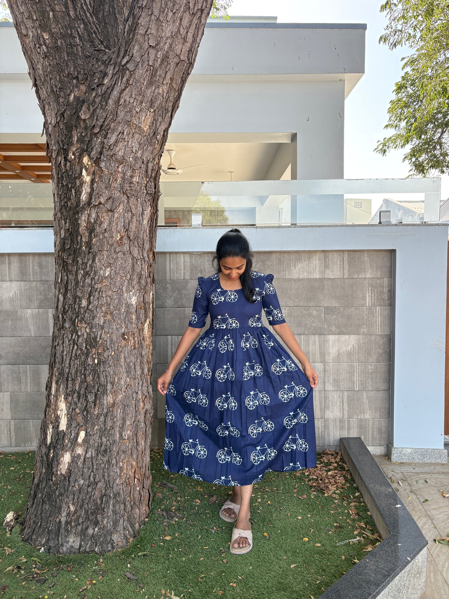 Navy blue maxi