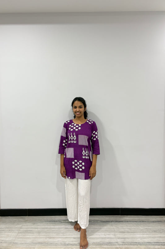 Violet short kurti