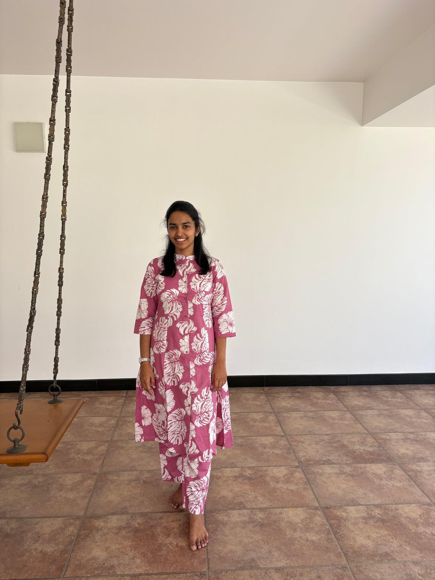 Light pink Aline Coord set