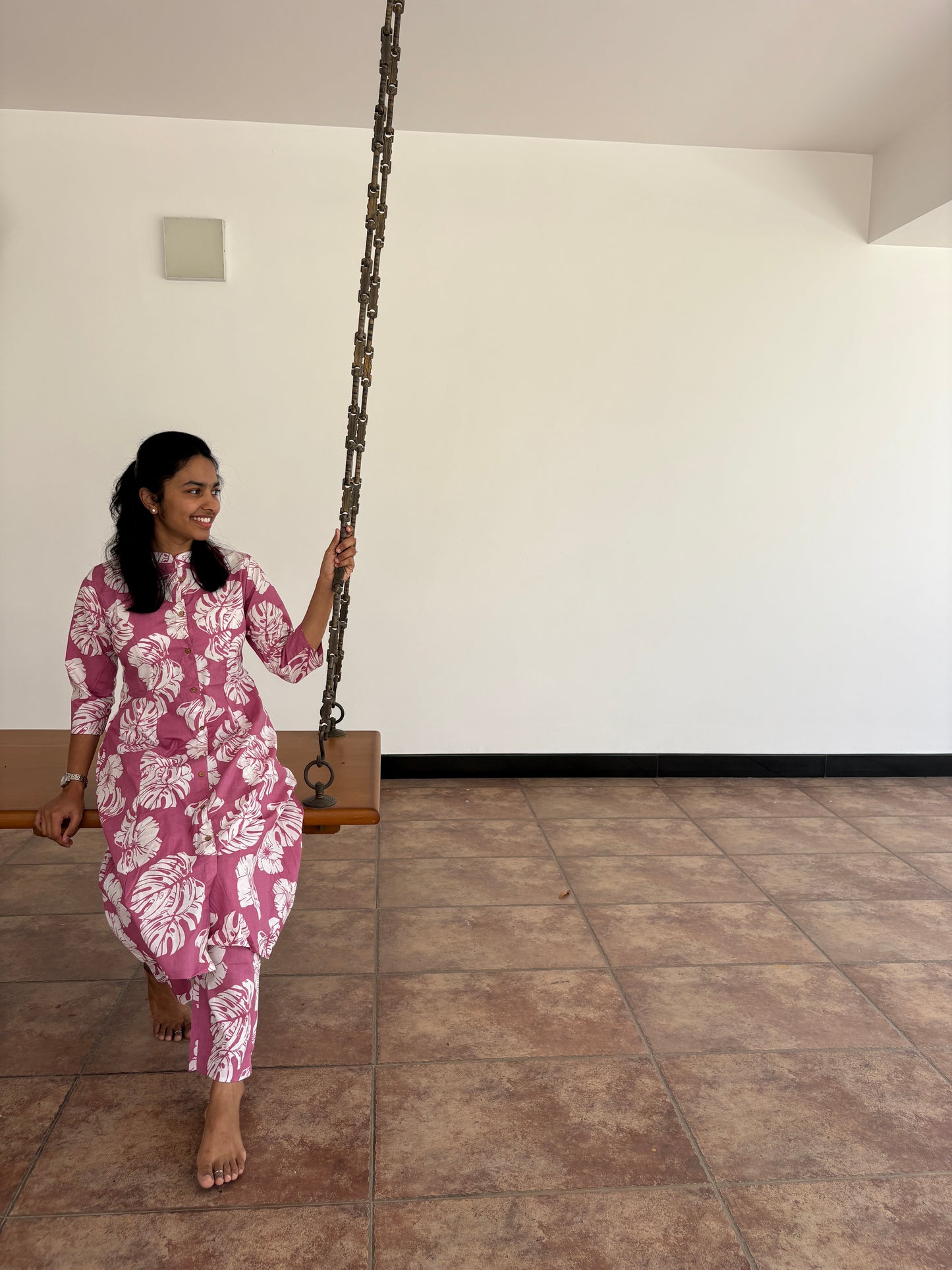 Light pink Aline Coord set