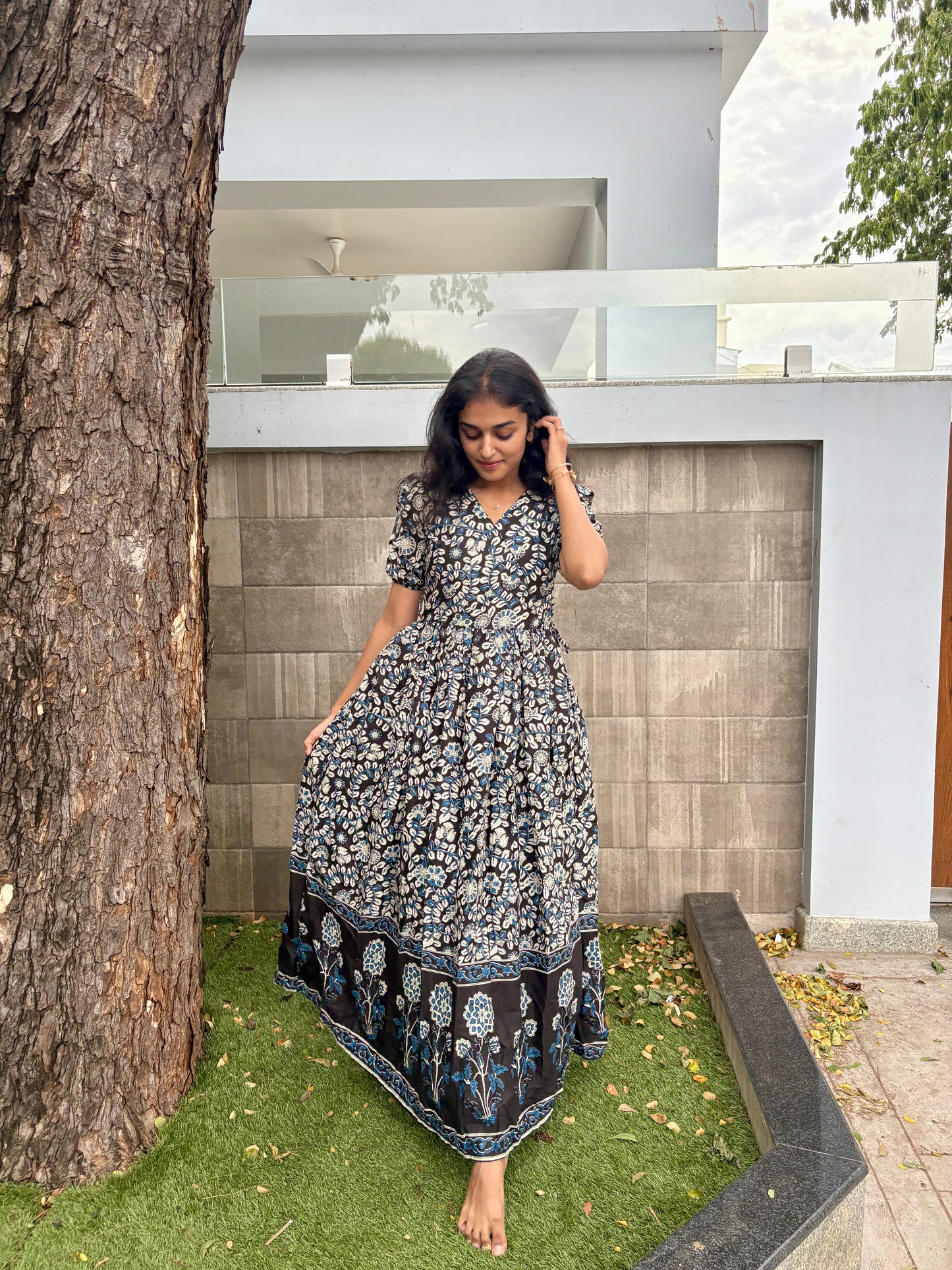 Black full length maxi