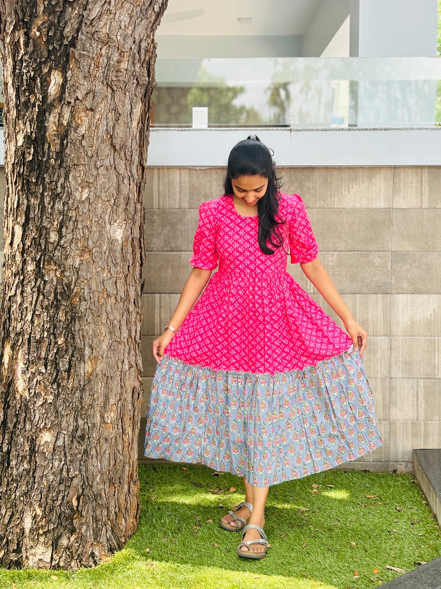 Pretty pink maxi
