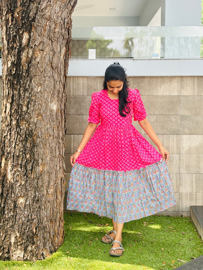 Pretty pink maxi