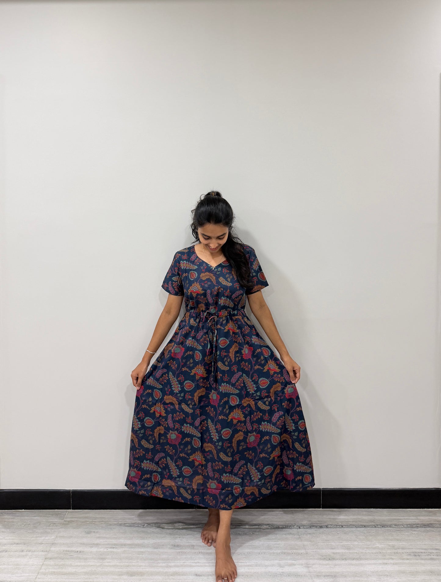Navy blue kaftan (TF147)