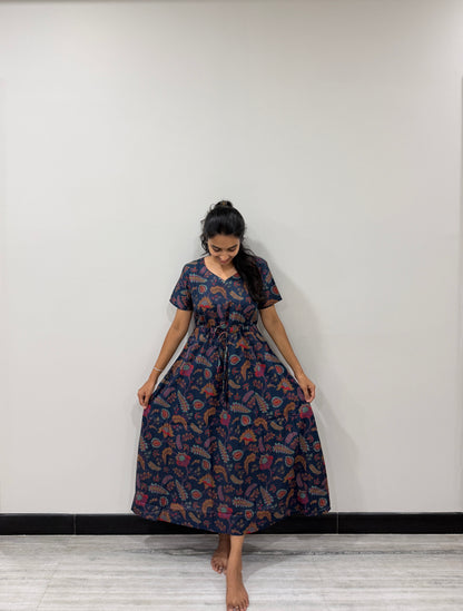 Navy blue kaftan (TF147)