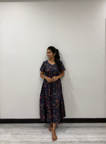 Navy blue kaftan (TF147)