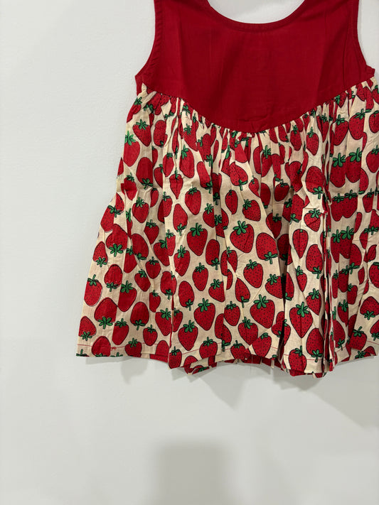 Red strawberry frock 🍓