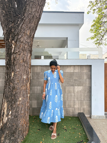 Powder blue maxi
