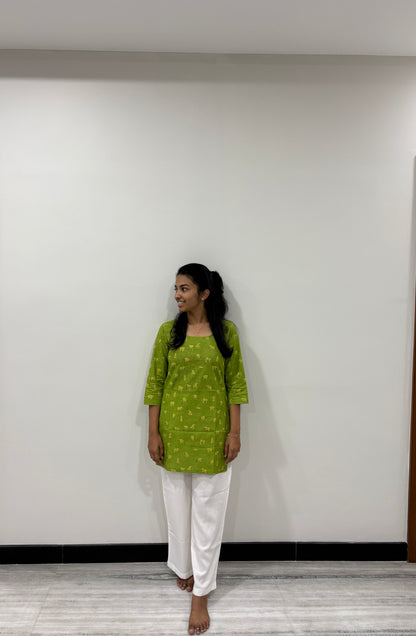 Green short top