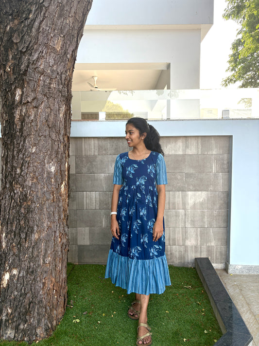 Blue cotton maxi