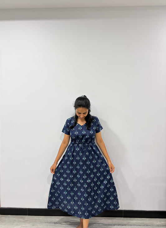 Navy blue kaftan