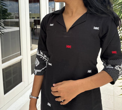 Black Jamdani Coord set