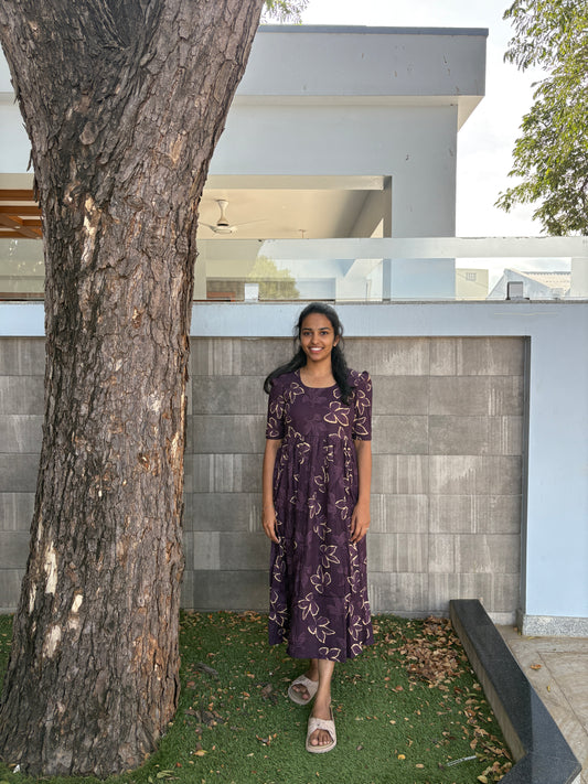 Purple leaf maxi