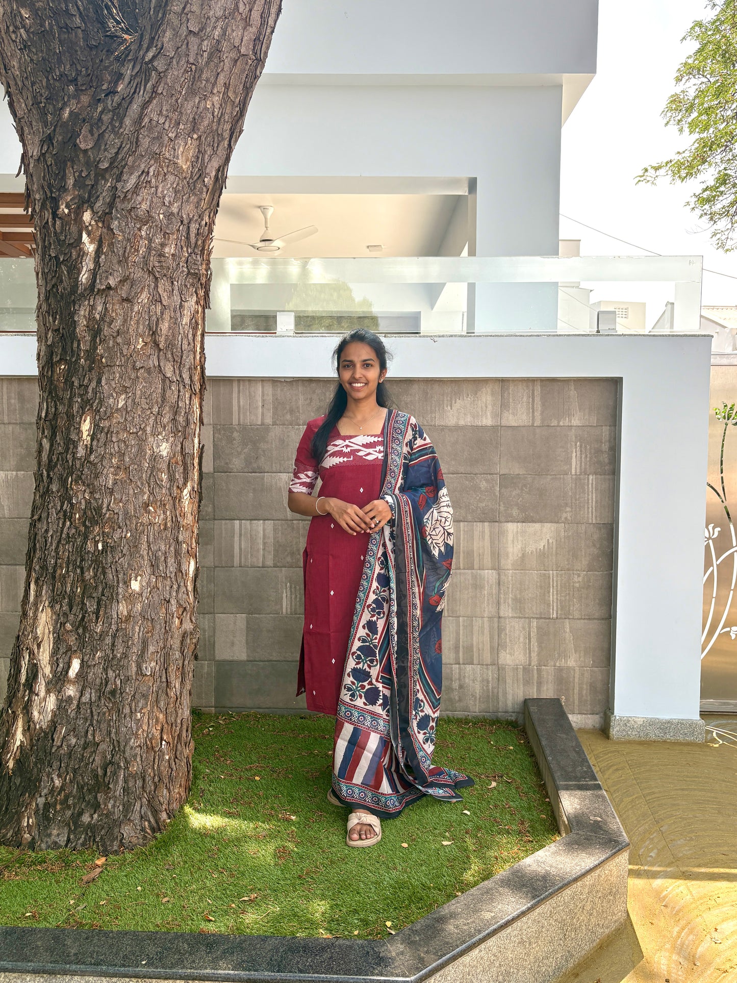 Maroon suit set