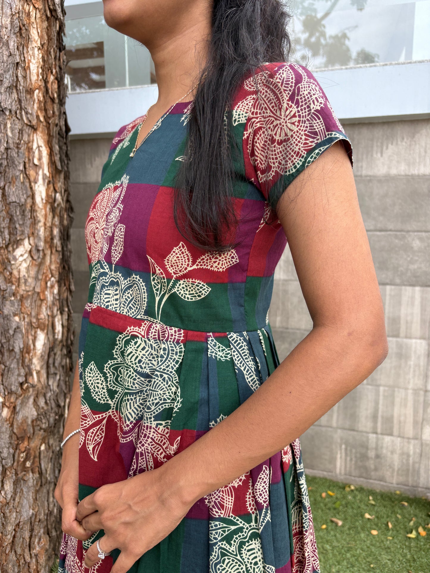 Madras check maxi ( TF190 )