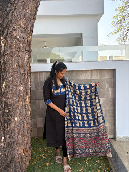 Kalamkari patch work kurta