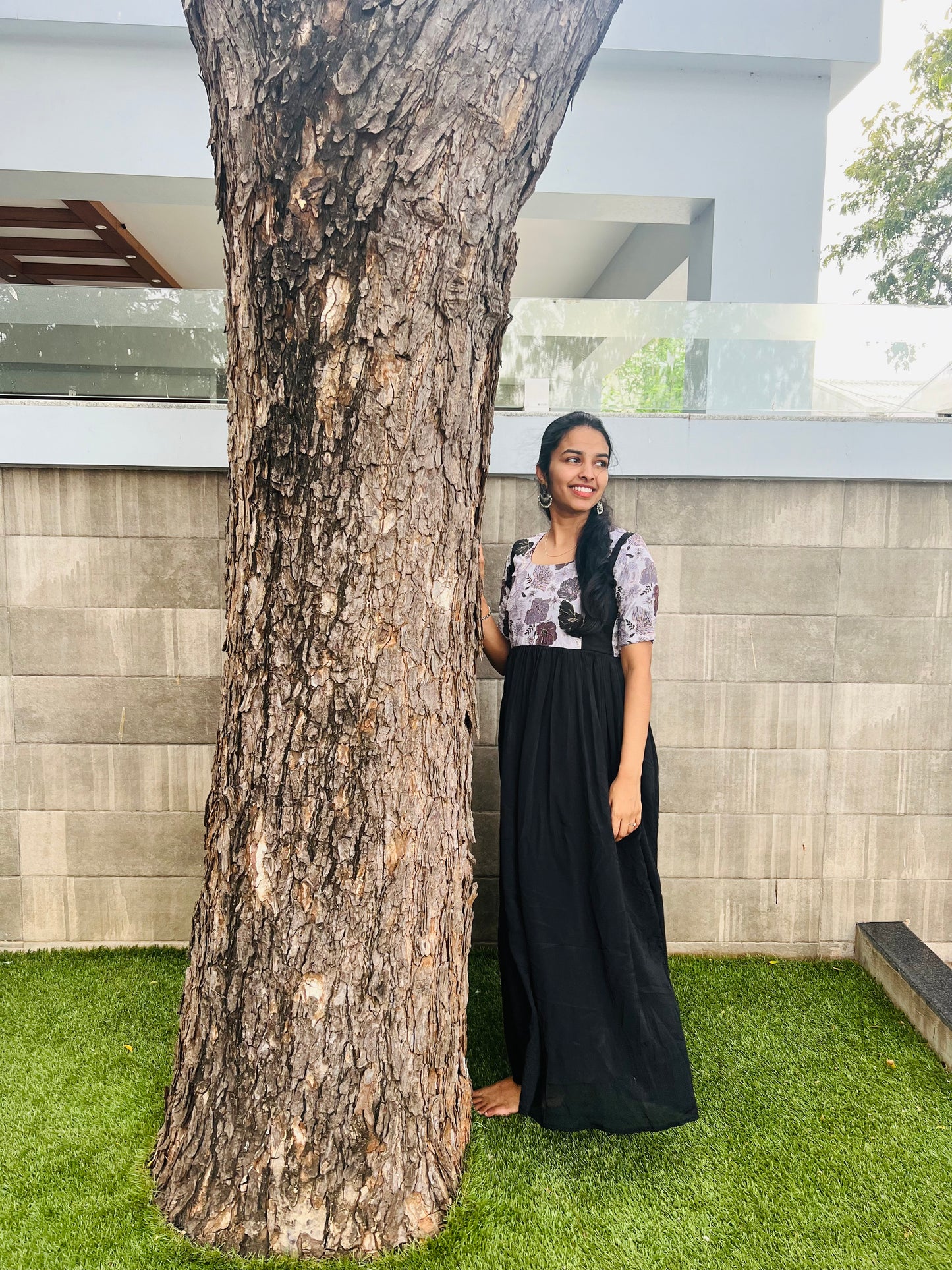 Black festive wear maxi
