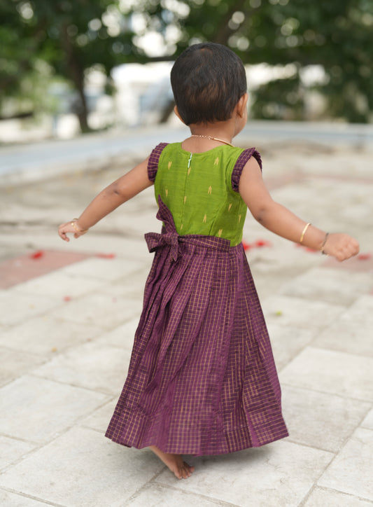 Kids silk frock
