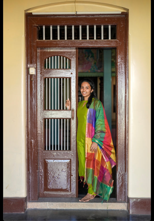 Parrot green suit set