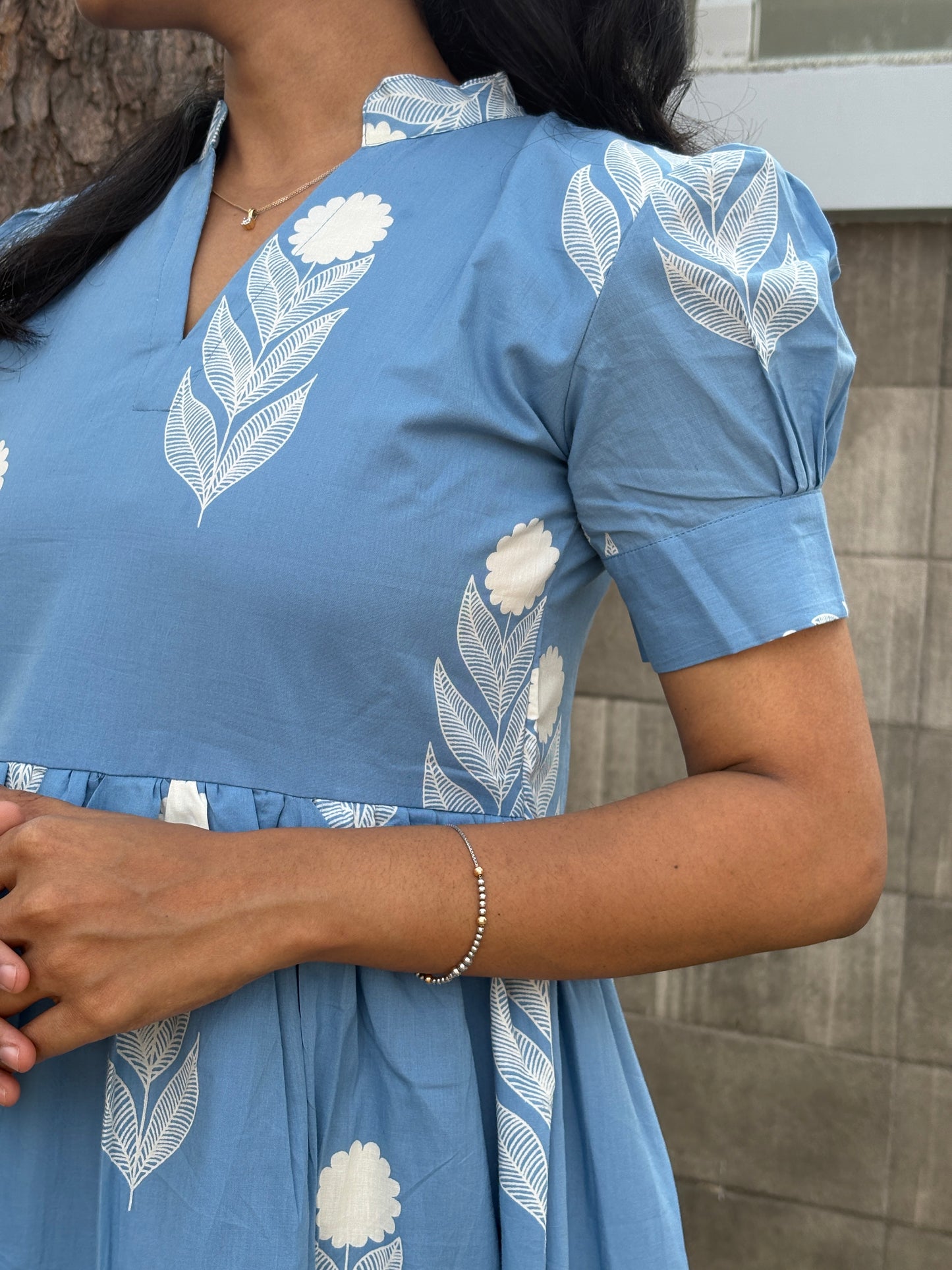 Powder blue maxi