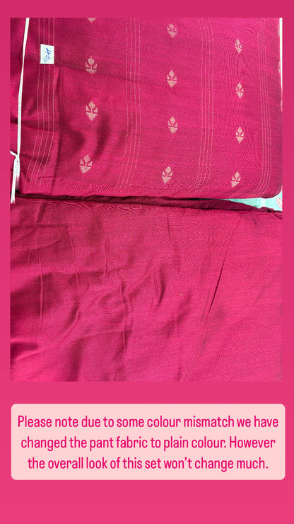 Pink colour premium suit set
