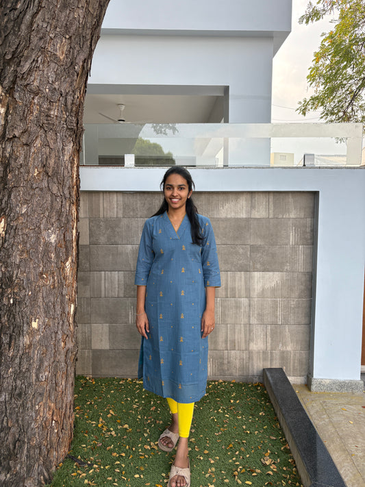 Denim blue kurti