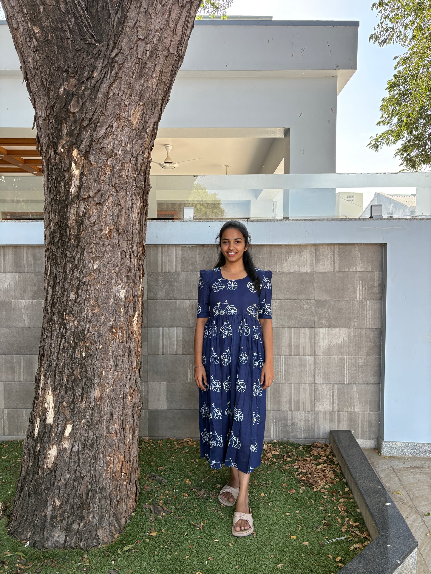 Navy blue maxi
