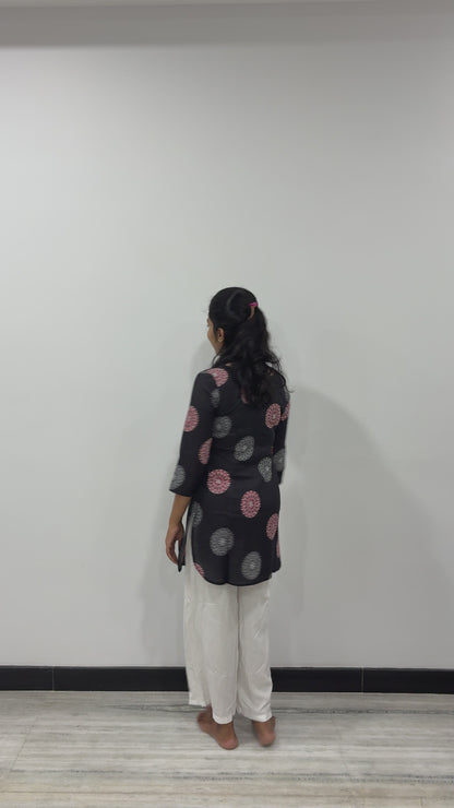 Black short kurti